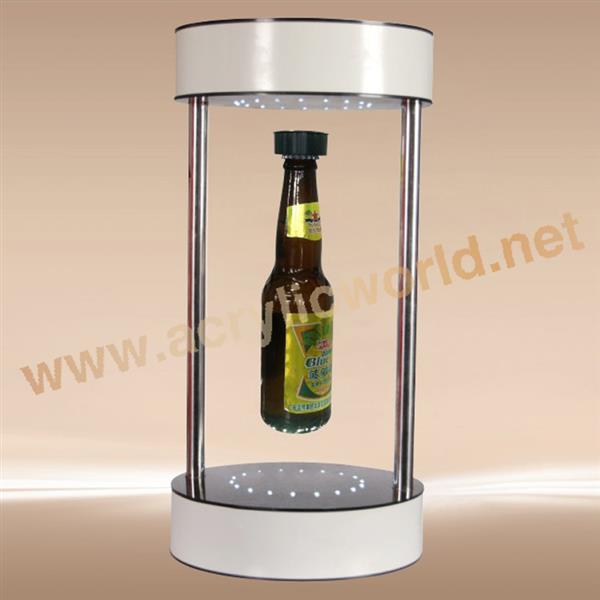the newest magnetic floating bottle display stand